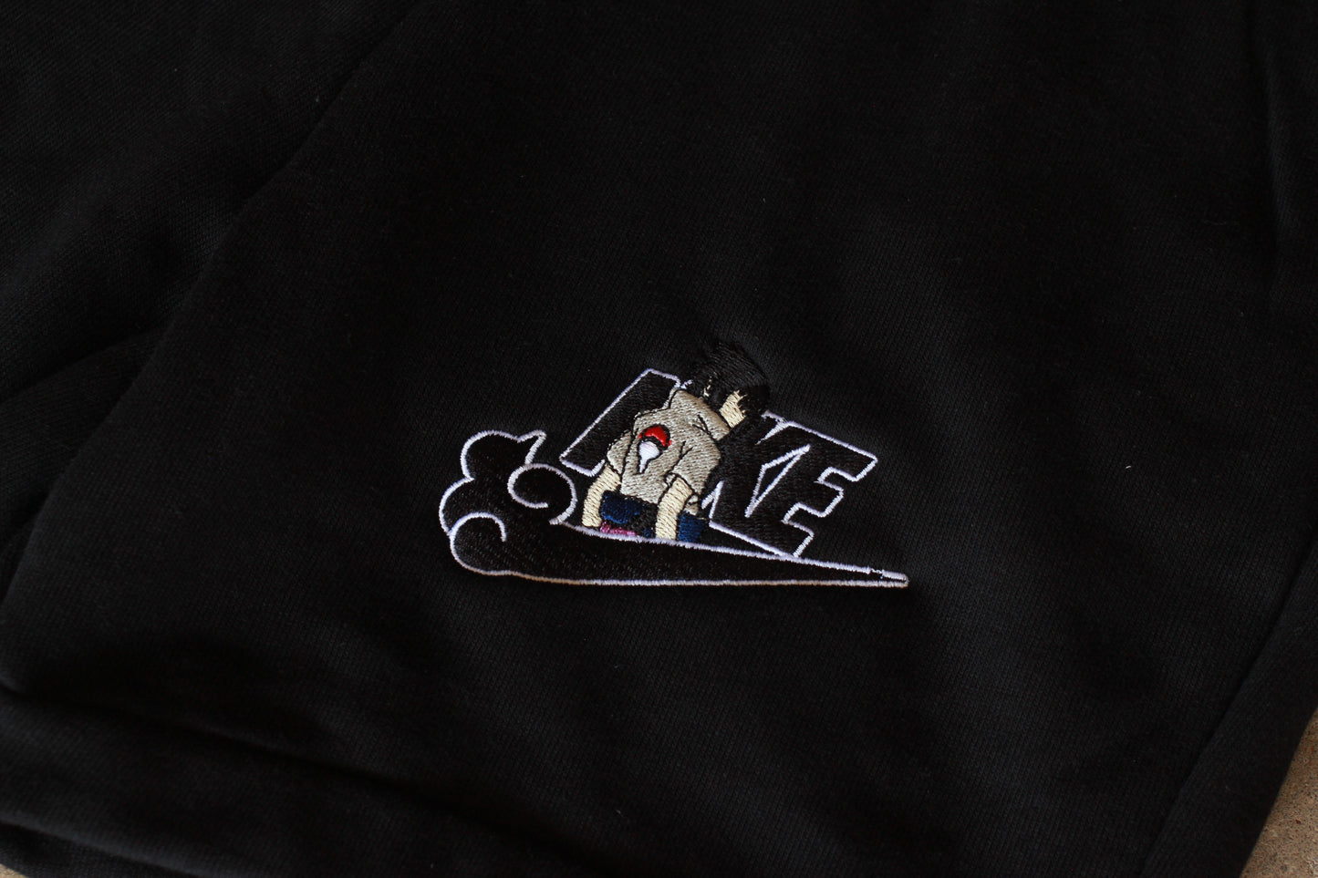 Sasuke Swoosh Shorts (Blacked Out)